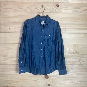 Umber & Ochre San Francisco chambray button‎ down shirt XL